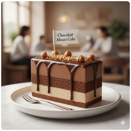 Chocolate Hazelnut Mousse Cake