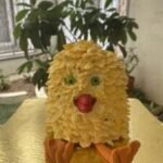 Whipped cream cake decoration