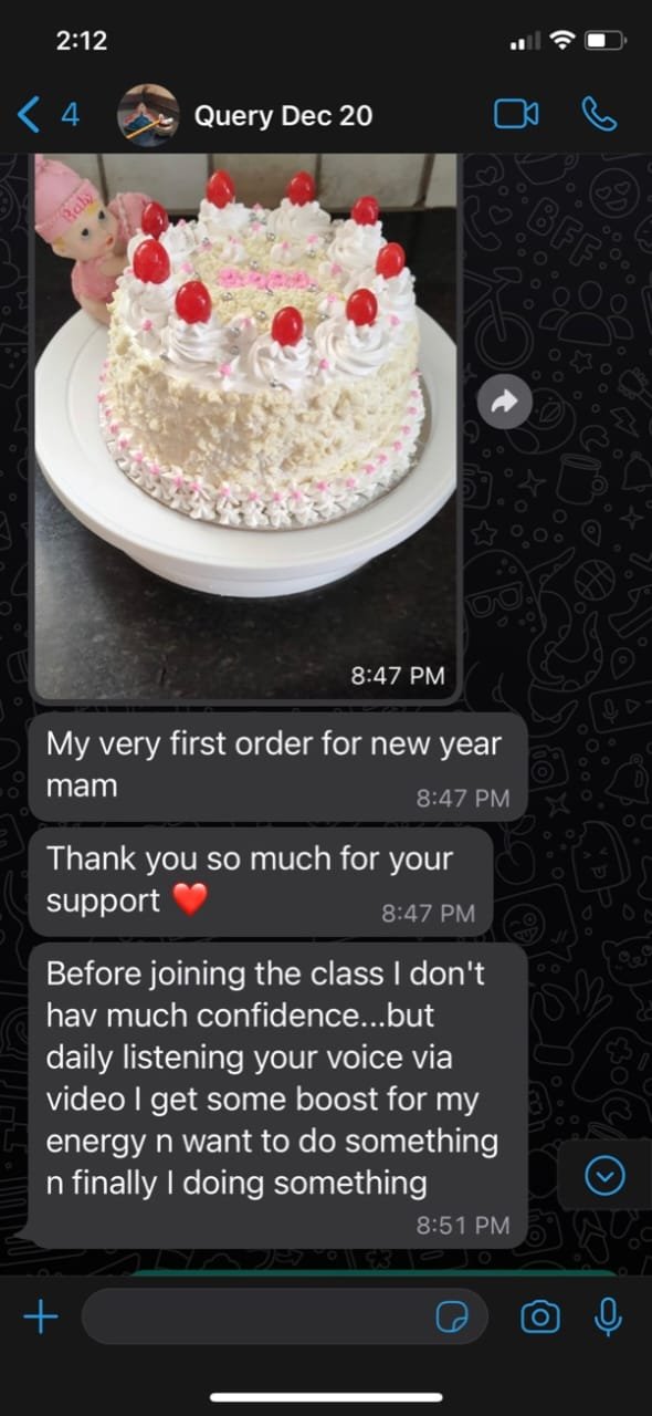 Student cake work