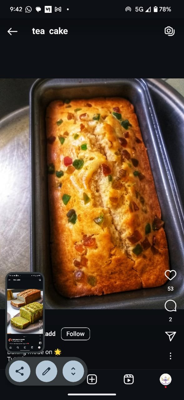 Student tea cake