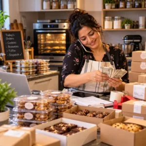 Illustrative home baking business preparation